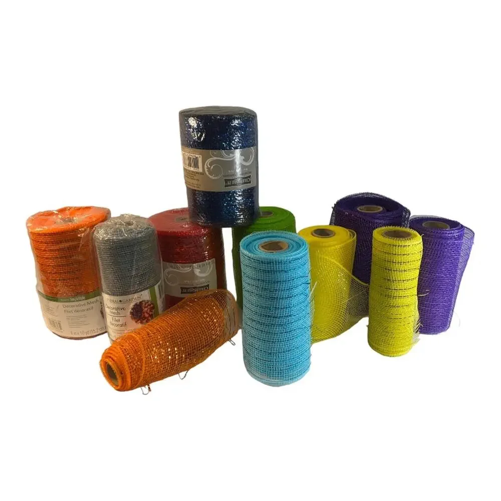 DECORATIVE MESH BUNDLE OF 11 NEW and open